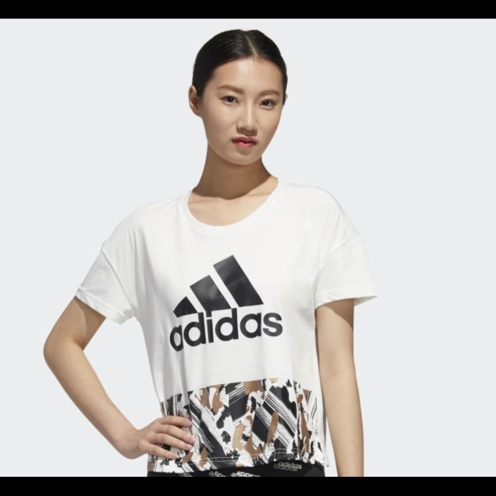 ADIDAS U4U CROPPED T-SHIRT LARGE CAMO